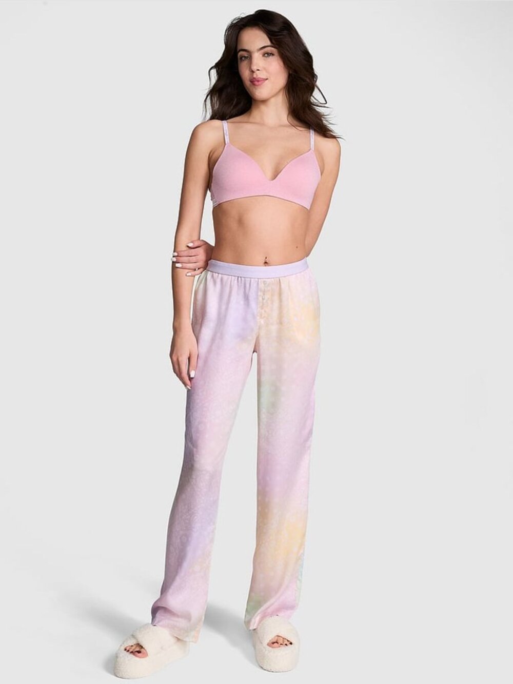 PINK Victoria's Secret Pastrl Floral Pajama Sleep Pants XS Loungewear NWT